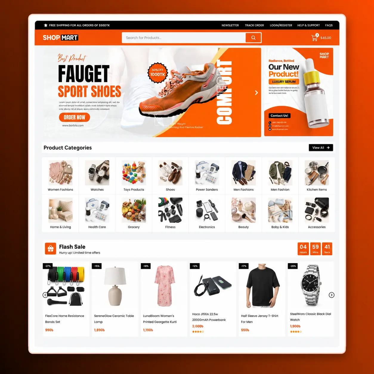 ShopMart – Premium Daraz Website Template