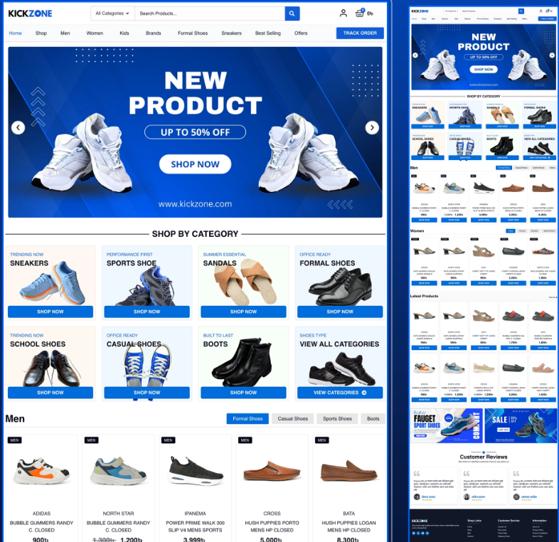 Kick Zone – Shoes Website Wordpress Theme Template