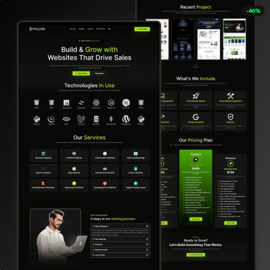 Web Design Agency Website HTML Templates